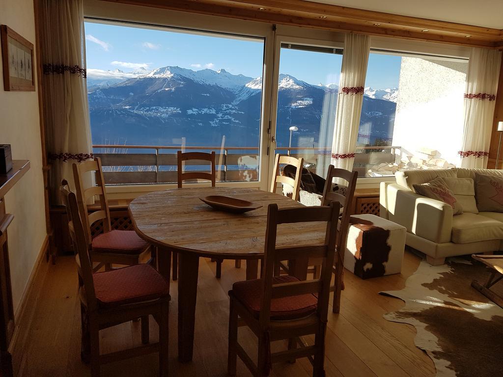 Appartement Clairiere Des Barzettes Avec Vue Magnifique Crans-Montana Luaran gambar